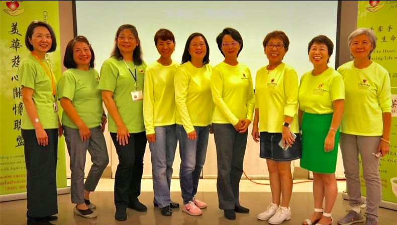 CACCC members and volunteers posing in a row
