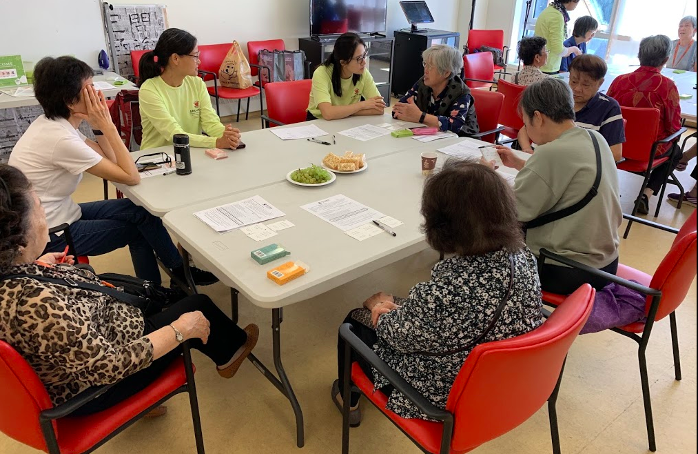 participants around a table
