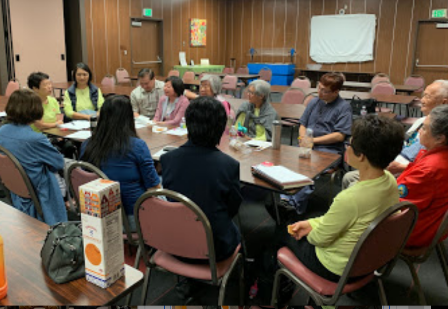 participants around a table
