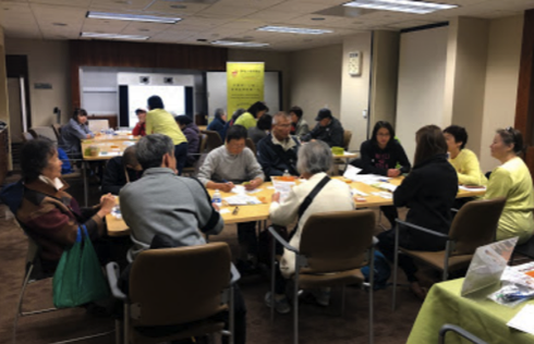 participants around a table
