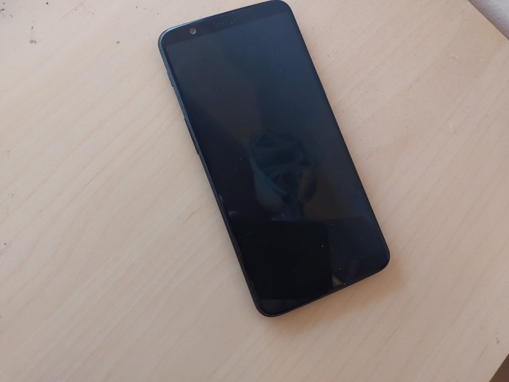 photo of smartphone on a table