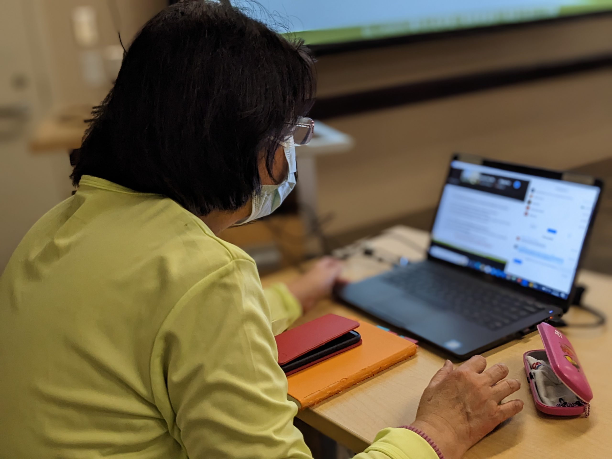 CACCC staff member working on a project