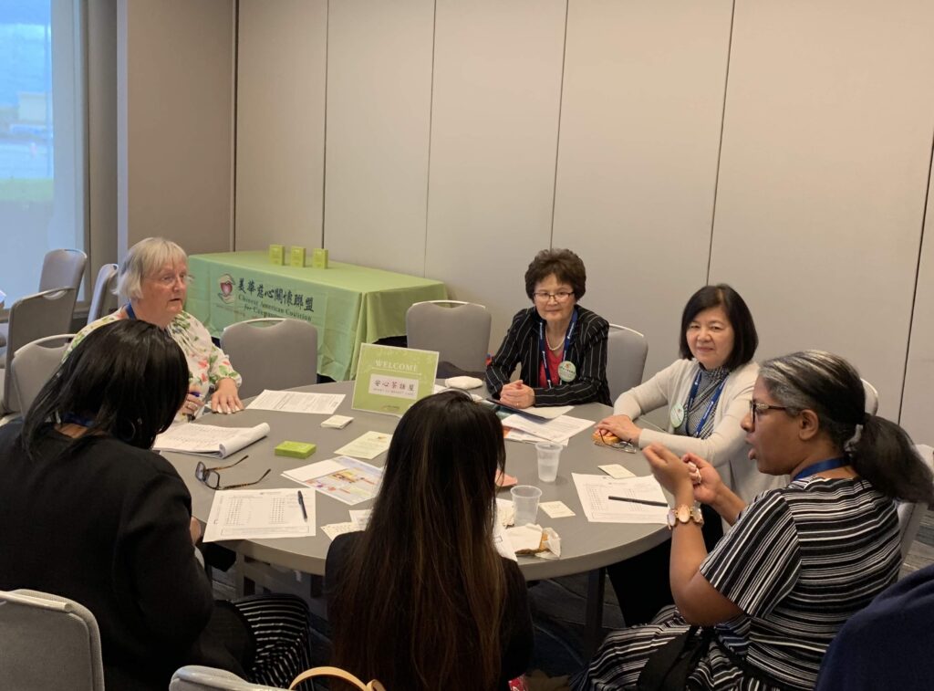 CACCC founder at roundtable with other professionals